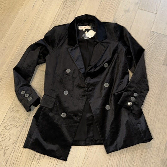 Free People Cosmo double breasted velvet jacket. Sz S/M - Picture 7 of 7